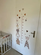 Naložite sliko v pregledovalnik galerije, Stenska nalepka za merjenje višine Živalice