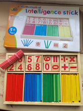 Lade das Bild in den Galerie-Viewer, Montessori Rechenstäbchen in Holzbox