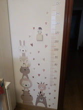 Naložite sliko v pregledovalnik galerije, Stenska nalepka za merjenje višine Živalice