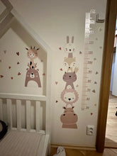 Naložite sliko v pregledovalnik galerije, Stenska nalepka za merjenje višine Živalice