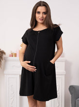 Lade das Bild in den Galerie-Viewer, Nachthemd Nina - Schwarz