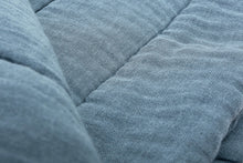 Lade das Bild in den Galerie-Viewer, SET ODEJA IN VZGLAVNIK KNITTED MUSLIN | MODRA