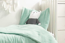 Lade das Bild in den Galerie-Viewer, SET ODEJA IN VZGLAVNIK IZ MUSLINA 100X135 | MINT