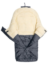 Naložite sliko v pregledovalnik galerije, Zimska vreča Sensillo®️ COMBI WOOL | Grafitna - volna