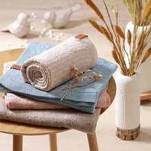 Naložite sliko v pregledovalnik galerije, BOMBAŽNA ODEJICA BABYONO BAMBOO | MODRA