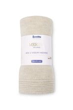 Lade das Bild in den Galerie-Viewer, MERINO WOLLE DECKE MOTTLED | BEIGE