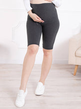 Naložite sliko v pregledovalnik galerije, Nosečniške kratke pajkice Anna - Temno sive