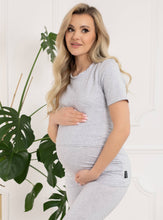 Naložite sliko v pregledovalnik galerije, Majica za dojenje Emma | Siva