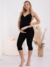 Lade das Bild in den Galerie-Viewer, Umstandsleggings 3/4 Formommy®️ - Grau