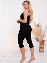 Lade das Bild in den Galerie-Viewer, Umstandsleggings 3/4 Formommy®️ - Schwarz