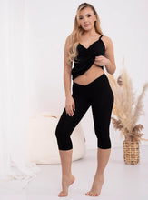 Lade das Bild in den Galerie-Viewer, Umstandsleggings 3/4 Formommy®️ - Schwarz