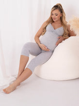 Lade das Bild in den Galerie-Viewer, Umstandsleggings 3/4 Formommy®️ - Grau