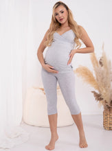 Lade das Bild in den Galerie-Viewer, Umstandsleggings 3/4 Formommy®️ - Grau