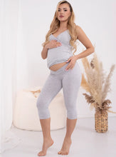 Lade das Bild in den Galerie-Viewer, Umstandsleggings 3/4 Formommy®️ - Schwarz