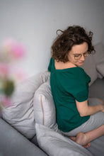 Naložite sliko v pregledovalnik galerije, Majica za dojenje MUM | Zelena