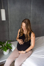 Naložite sliko v pregledovalnik galerije, Majica za dojenje Latte | Črna
