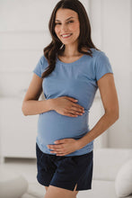 Naložite sliko v pregledovalnik galerije, Nosečniške kratke hlače Milk&Love | Navy