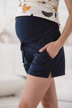 Naložite sliko v pregledovalnik galerije, Nosečniške kratke hlače Milk&Love | Navy