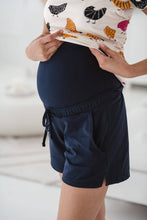 Naložite sliko v pregledovalnik galerije, Nosečniške kratke hlače Milk&Love | Navy