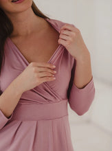 Naložite sliko v pregledovalnik galerije, Nosečniška obleka Grow with me | Puder