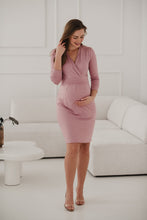 Naložite sliko v pregledovalnik galerije, Nosečniška obleka Grow with me | Puder