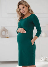 Naložite sliko v pregledovalnik galerije, Nosečniška obleka Milk & Love | Zelena