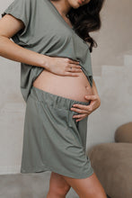Lade das Bild in den Galerie-Viewer, Umstandsshorts Mocha | Oliv