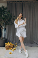 Naložite sliko v pregledovalnik galerije, Nosečniške kratke hlače Latte Mama | Bela