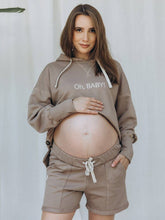 Lade das Bild in den Galerie-Viewer, Umstandsshorts Latte Mama | Under Belly