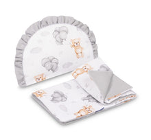 Lade das Bild in den Galerie-Viewer, KOMPLET ZA VOZIČEK IZ MUSLINA | SIVA