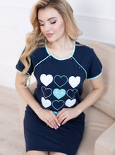 Lade das Bild in den Galerie-Viewer, Nachthemd Serca - Blau