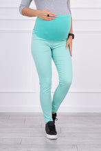 Naložite sliko v pregledovalnik galerije, Hlače za nosečnice - Mint