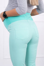 Naložite sliko v pregledovalnik galerije, Hlače za nosečnice - Mint