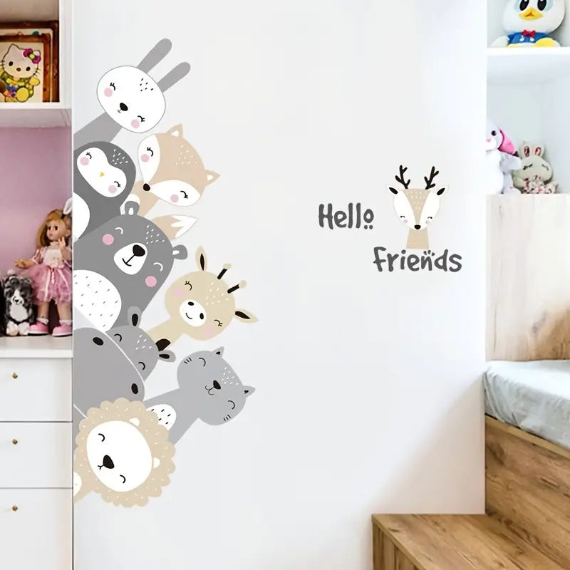 Stenska nalepka Hello Friends