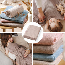 Naložite sliko v pregledovalnik galerije, BOMBAŽNA ODEJICA BABYONO BAMBOO | BEŽ
