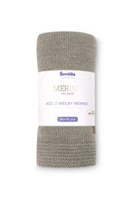 Naložite sliko v pregledovalnik galerije, ODEJICA IZ 100% MERINO VOLNE MELANGE | RJAVA
