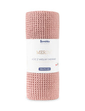 Prenesite sliku u preglednik galerije, DEKA OD 100% MERINO VUNE | PINK
