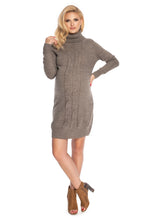 Naložite sliko v pregledovalnik galerije, Nosečniška pletena obleka - Cappuccino
