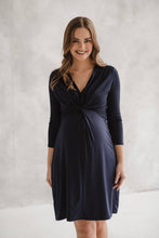 Lade das Bild in den Galerie-Viewer, Umstandskleid Julia - Navy
