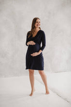 Lade das Bild in den Galerie-Viewer, Umstandskleid Julia - Navy

