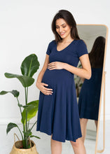 Prenesite sliku u preglednik galerije, Trudnička haljina Mommy Chic - Navy
