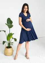 Prenesite sliku u preglednik galerije, Trudnička haljina Mommy Chic - Navy
