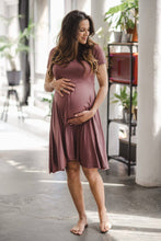 Naložite sliko v pregledovalnik galerije, Nosečniška obleka Mommy Chic | Roza
