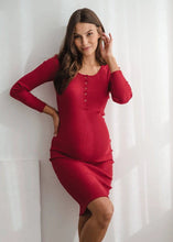 Naložite sliko v pregledovalnik galerije, Nosečniška obleka Tummy | Rdeča
