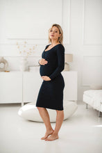 Naložite sliko v pregledovalnik galerije, Nosečniška obleka Tummy - Navy
