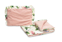 Lade das Bild in den Galerie-Viewer, VELVET TROLLEY SET WITH FLOUNCE MAGNOLIA PINK
