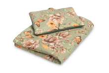 Prenesite sliku u preglednik galerije, SET BARŠUNASTOG DEKE I JASTUČNICE | ZELENA
