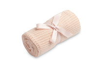 Naložite sliko v pregledovalnik galerije, PLETENA ODEJICA MOLLY |  ROZA
