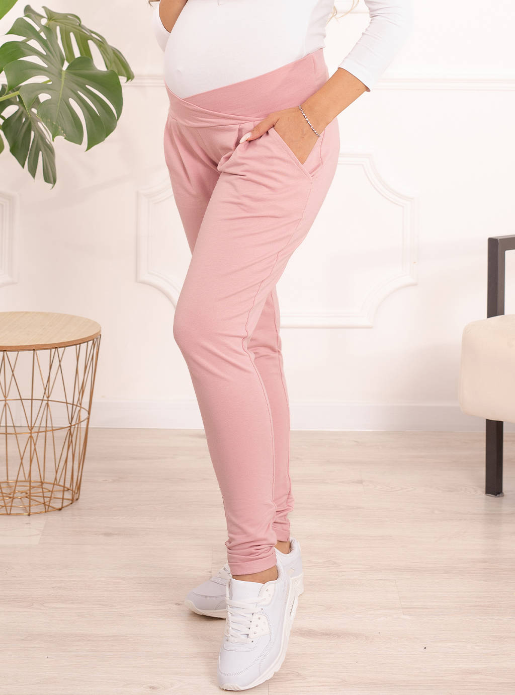 Mollie Umstandshose – Puderrosa 